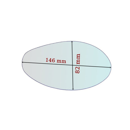 Vitre rétroviseur côté DROITE Moto Yamaha Scooter - www.glass-europa.com