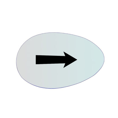 Miroir De Rechange Bleu Côté DROIT Pur Alfa Romeo 156 (932) 1997-2005 - MIROIRS-AUTO2004