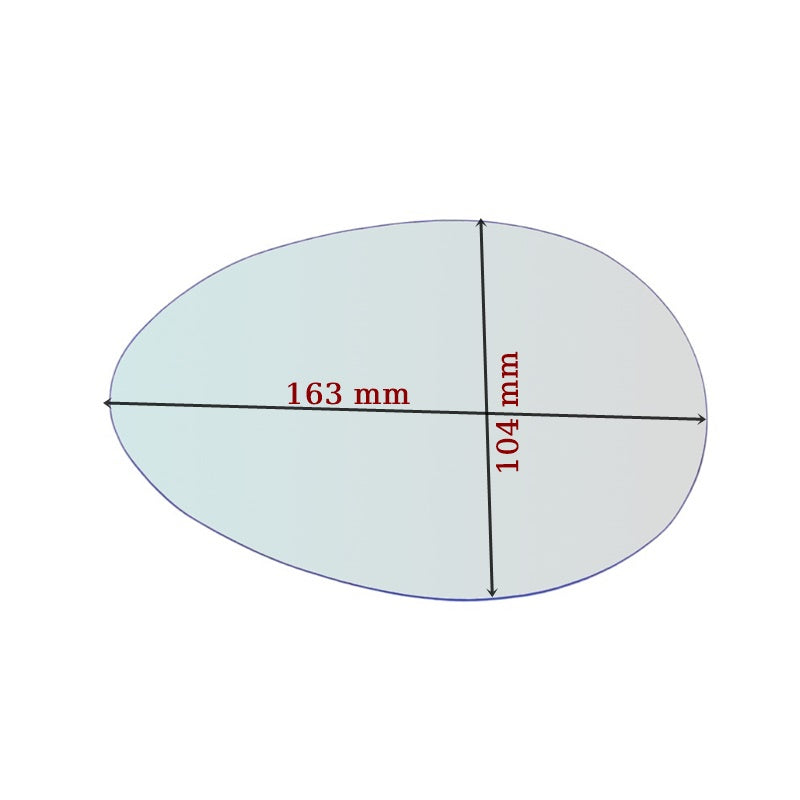 Miroir De Rechange Bleu Côté DROIT Pur Alfa Romeo 156 (932) 1997-2005 - MIROIRS-AUTO2004