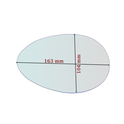 Miroir De Rechange Bleu Côté DROIT Pur Alfa Romeo 156 (932) 1997-2005 - MIROIRS-AUTO2004