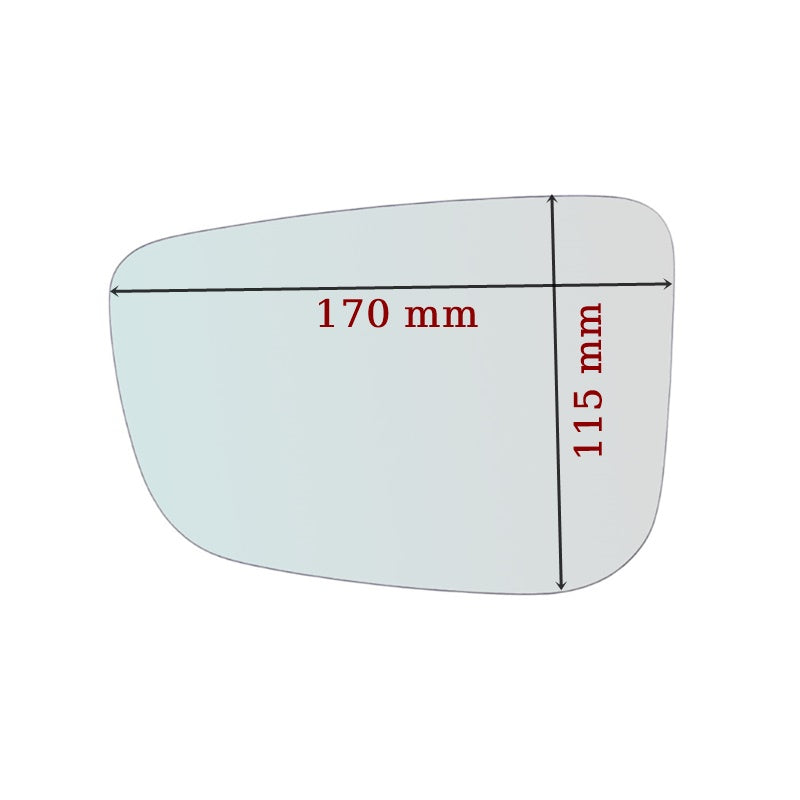 Vitre rétroviseur côté GAUCHE pur Opel Zafira A (T98) depuis 1999-2005 (Copia) GALLO RETROVISORI