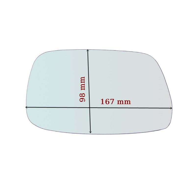 Vitre rétroviseur côté GAUCHE pur Toyota Avensis (T22) depuis 1997-2003 GALLO RETROVISORI