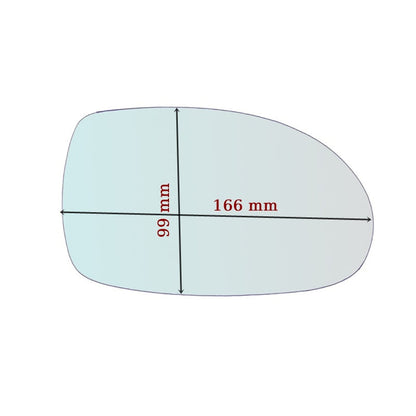Vitre rétroviseur côté GAUCHE pur Citroen C5 I depuis 2001-2005 GALLO RETROVISORI