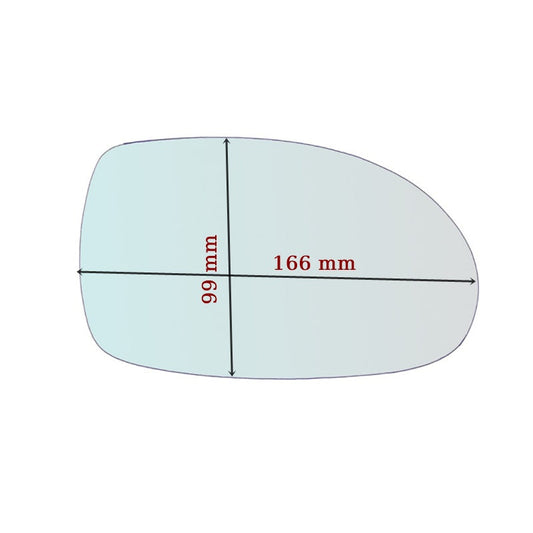 Vitre rétroviseur côté GAUCHE pur Citroen C5 I depuis 2001-2005 GALLO RETROVISORI