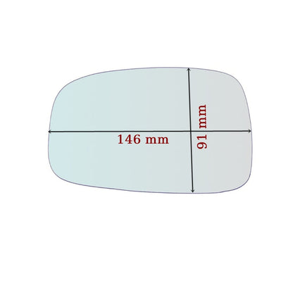 Miroir De Rechange côté DROIT pur Peugeot 306 depuis 1993-2001 GALLO RETROVISORI