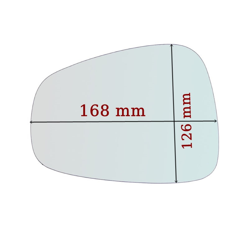 Vitre rétroviseur côté GAUCHE pur Alfa Romeo Giulietta (940) depuis 2010> GALLO RETROVISORI