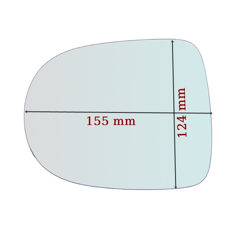 Vitre rétroviseur côté GAUCHE Renault Twingo II (CN0) depuis 2010-2014 GALLO RETROVISORI