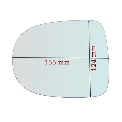 Vitre rétroviseur côté GAUCHE Renault Twingo II (CN0) depuis 2010-2014 GALLO RETROVISORI
