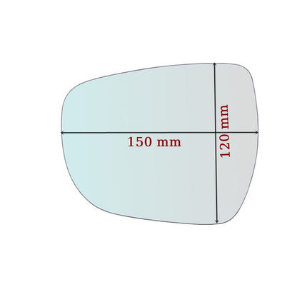 Vitre rétroviseur côté DROITE pur Suzuki Ignis III (MF) 2016> - www.glass-europa.com