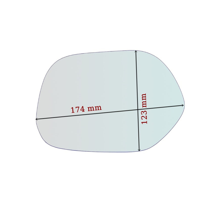 Vitre rétroviseur côté DROIT pur Toyota Picnic (XM1) depuis 1996-2001 - MIROIRS-AUTO2004