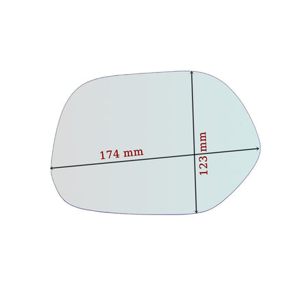 Vitre rétroviseur côté DROIT pur Toyota Picnic (XM1) depuis 1996-2001 - MIROIRS-AUTO2004