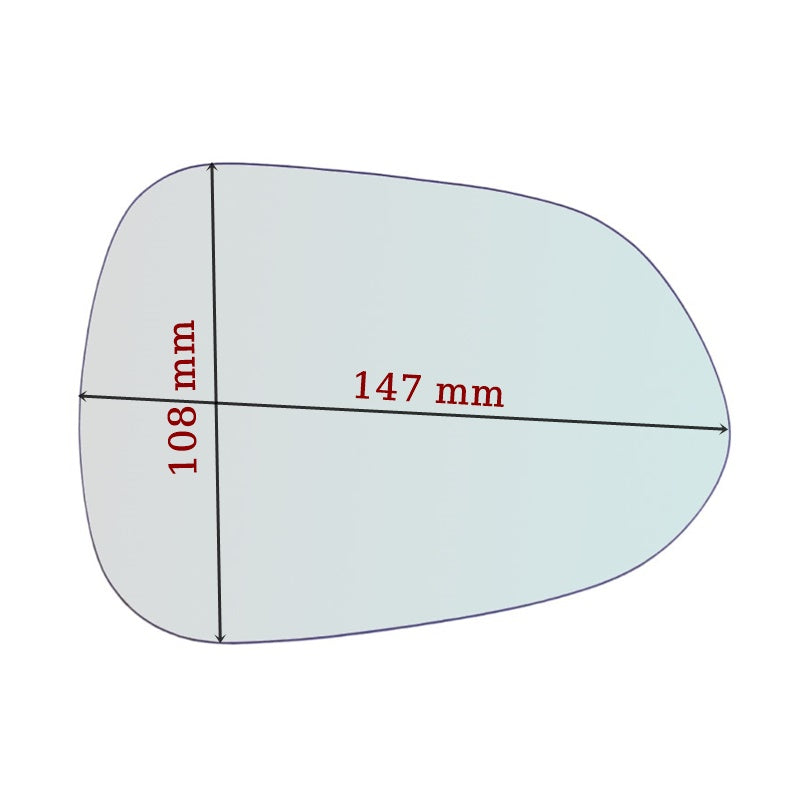 Vitre rétroviseur côté GAUCHE Honda Jazz II (GD) depuis 2001-2004 GALLO RETROVISORI