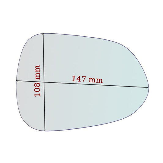 Vitre rétroviseur côté GAUCHE Honda Jazz II (GD) depuis 2001-2004 GALLO RETROVISORI