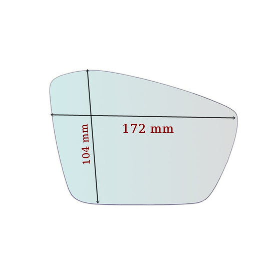 Vitre rétroviseur côté GAUCHE pur Skoda Kamiq (NW4) depuis 2019> GALLO RETROVISORI