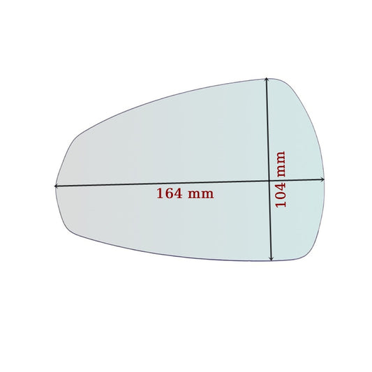 Miroir De Rechange côté GAUCHE pur Audi A3 III (8V) depuis 2012> - MIROIRS-AUTO2004