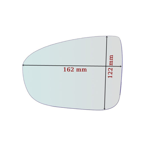 Miroir De Rechange côté DROIT pur Opel Meriva B (S10) 2010-2017 - MIROIRS-AUTO2004