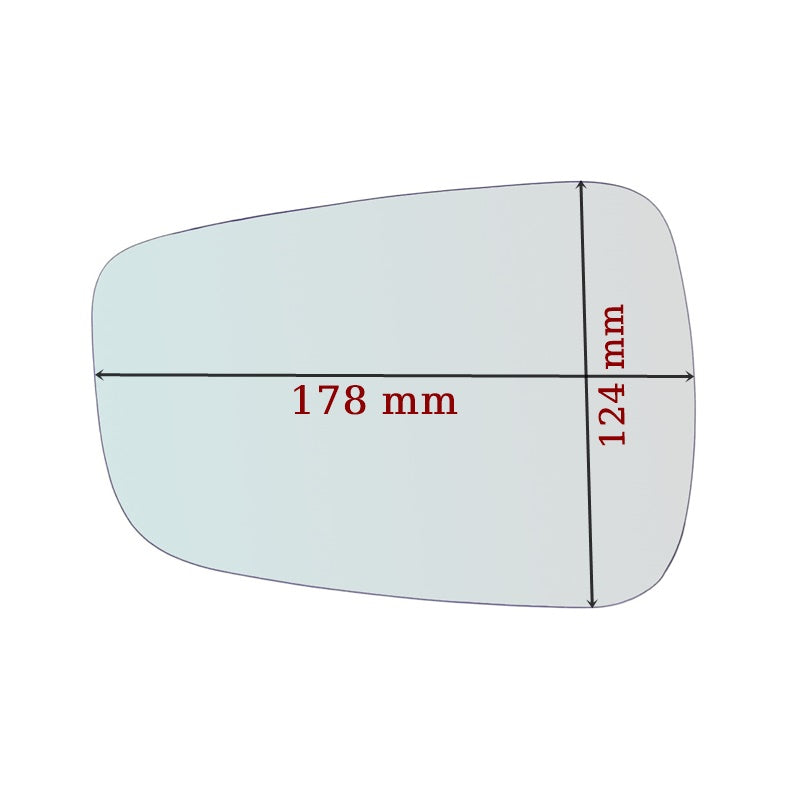 Vitre rétroviseur côté DROIT pur Hyundai Veloster I (FS) depuis 2011> GALLO RETROVISORI