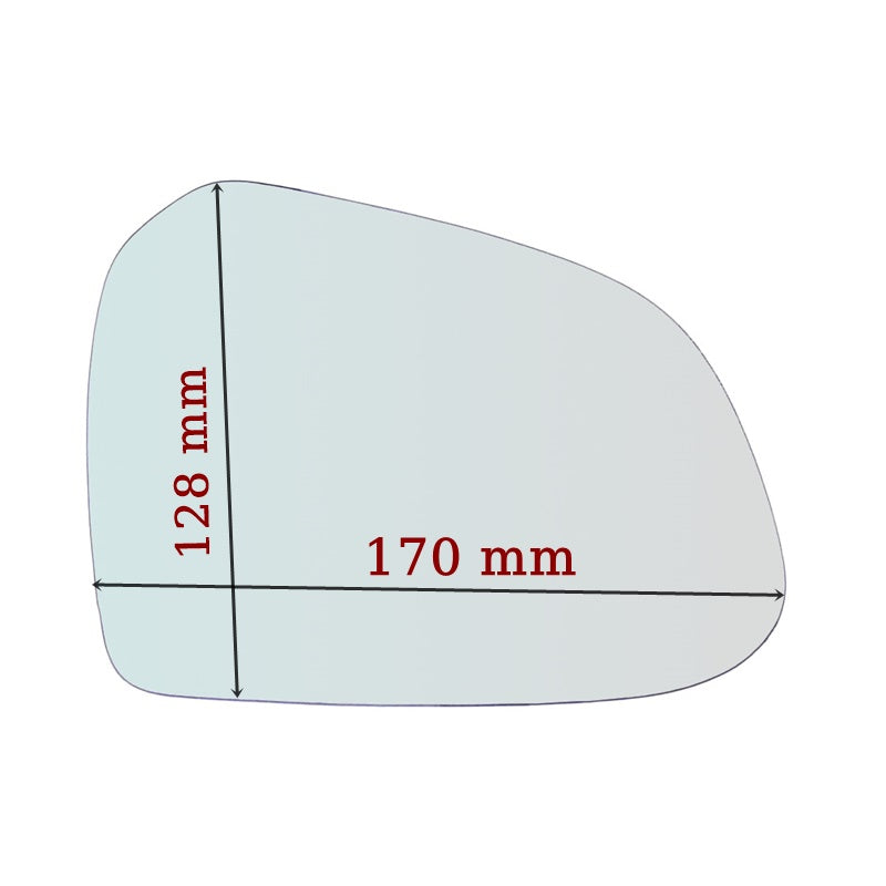 Miroir De Rechange côté DROIT pur Hyundai i10 II (BA) depuis 2013> GALLO RETROVISORI