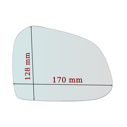 Miroir De Rechange côté DROIT pur Hyundai i10 II (BA) depuis 2013> GALLO RETROVISORI