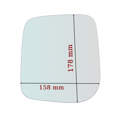 Vitre rétroviseur côté GAUCHE pur Hyundai Galloper II (JK) depuis 1997-2003 GALLO RETROVISORI