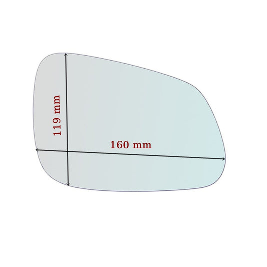 Miroir De Rechange côté DROIT pur Opel Karl (C16) depuis 2015> - MIROIRS-AUTO2004