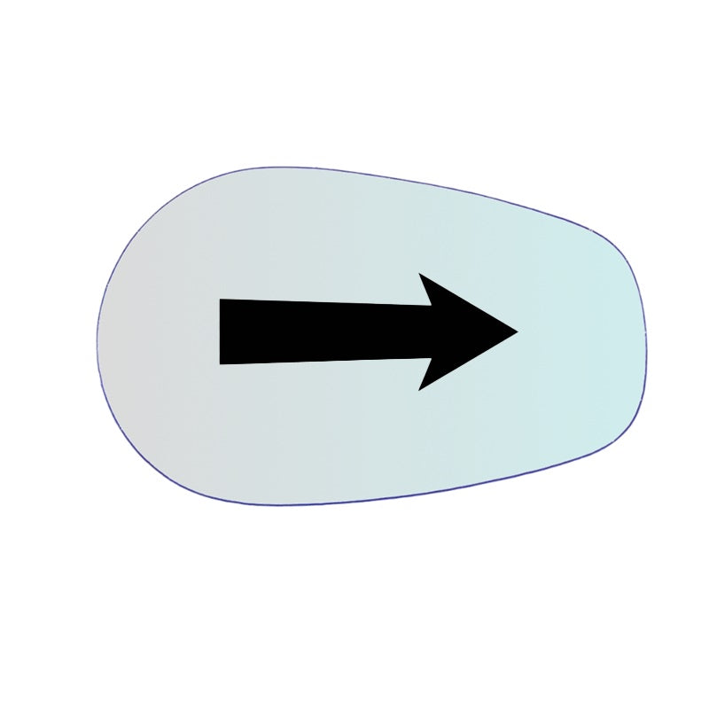 Vitre rétroviseur côté DROIT pur Harley Davidson Road King 1300 - www.glass-europa.com