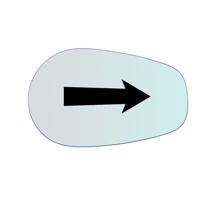 Vitre rétroviseur côté DROIT pur Harley Davidson Road King 1300 - www.glass-europa.com