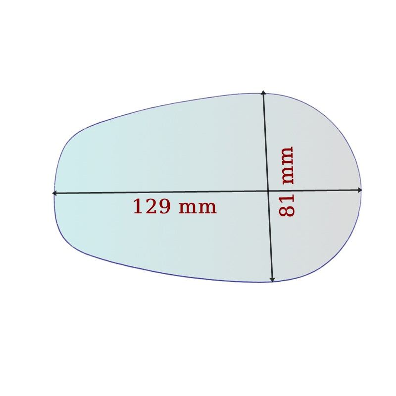Vitre rétroviseur côté DROIT pur Harley Davidson Road King 1300 - www.glass-europa.com