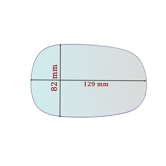Vitre rétroviseur côté DROIT pur BMW 1100 S 1999-2006 - www.glass-europa.com