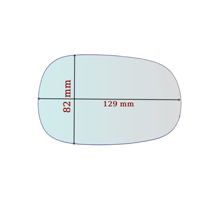 Vitre rétroviseur côté DROIT pur BMW 1100 S 1999-2006 - www.glass-europa.com