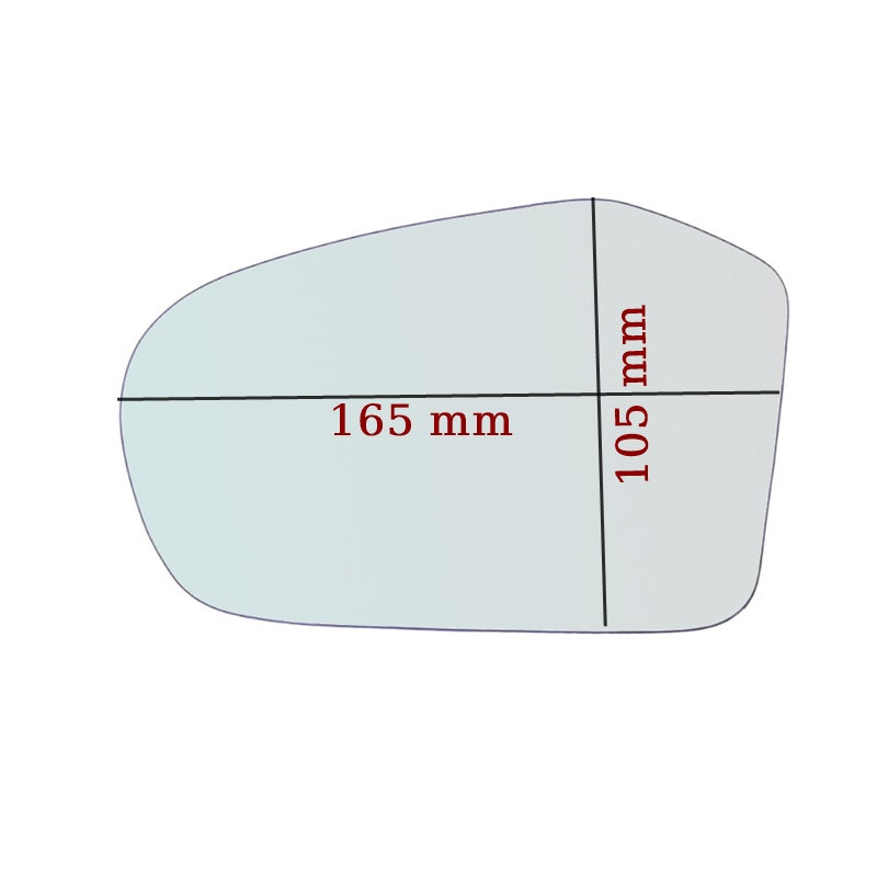 Vitre rétroviseur côté GAUCHE pur Mercedes Classe B (W245) 2005-2008 GALLO RETROVISORI