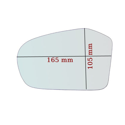 Vitre rétroviseur côté GAUCHE pur Mercedes Classe B (W245) 2005-2008 GALLO RETROVISORI