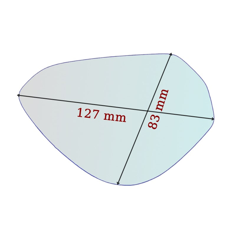 Vitre rétroviseur côté DROIT pur MV Augusta Rivale - www.glass-europa.com