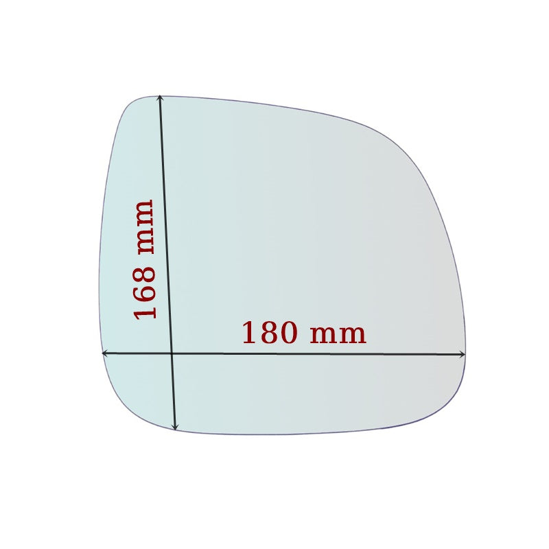 Vitre rétroviseur côté DROIT pur Volkswagen Amarok (2HA) depuis 2010> - MIROIRS-AUTO2004