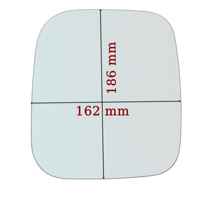 Vitre rétroviseur côté DROIT pur Mitsubishi Pajero Sport I (K7) depuis 1996> GALLO RETROVISORI