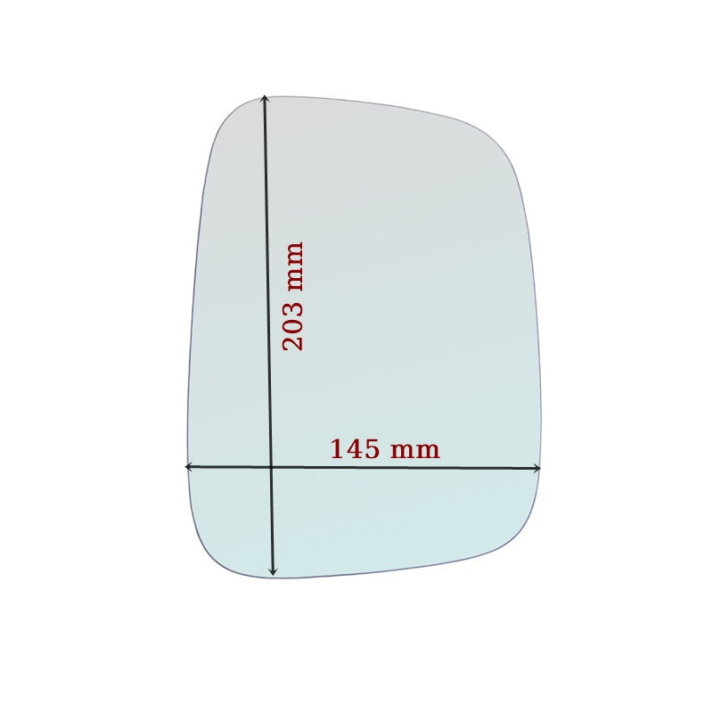Vitre rétroviseur côté DROIT pur Volkswagen T5 depuis 2003-2008 - MIROIRS-AUTO2004