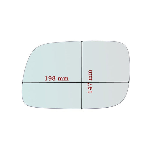 Miroir De Rechange côté GAUCHE pur Volkswagen Touareg I depuis 2002-2009 GALLO RETROVISORI