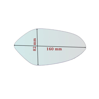 Vitre rétroviseur côté GAUCHE pur Augusta Brutale depuis 2014> GLASS-EUROPA