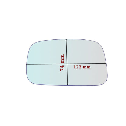 Vitre rétroviseur côté DROIT pur Aprilia Amico - www.glass-europa.com