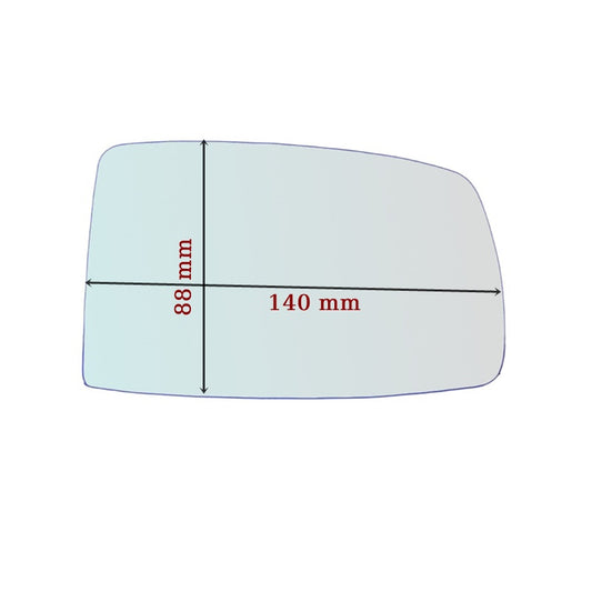 Vitre Miroir Asphérique DROIT Pur Fiat Panda II (169) depuis 2003-2008 - MIROIRS-AUTO2004