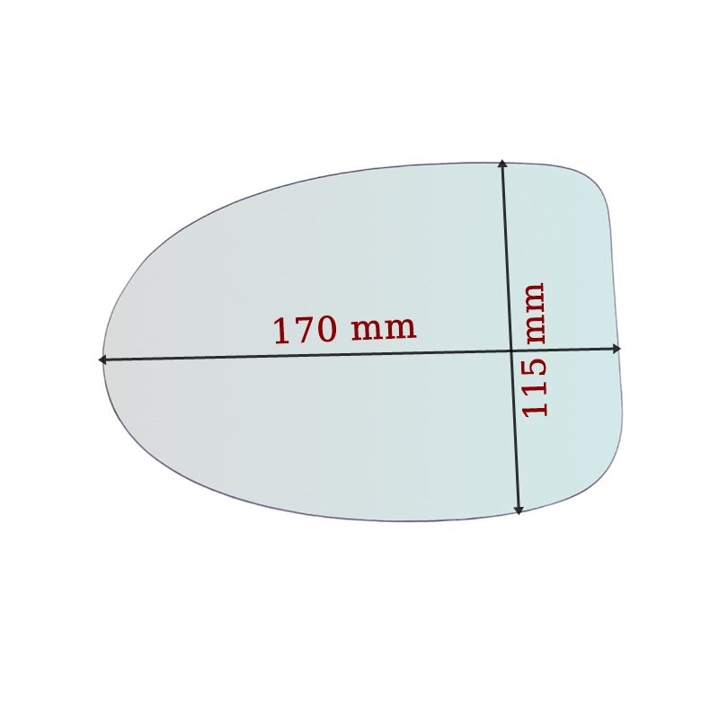 Vitre rétroviseur côté GAUCHE Renault Twingo I (C06) depuis 1993-2007 GALLO RETROVISORI