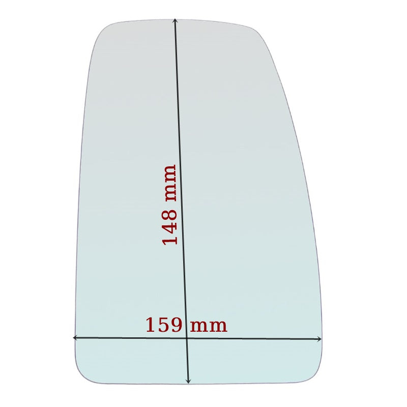 Vitre rétroviseur côté GAUCHE pur Nissan NV400 depuis 2011> GALLO RETROVISORI