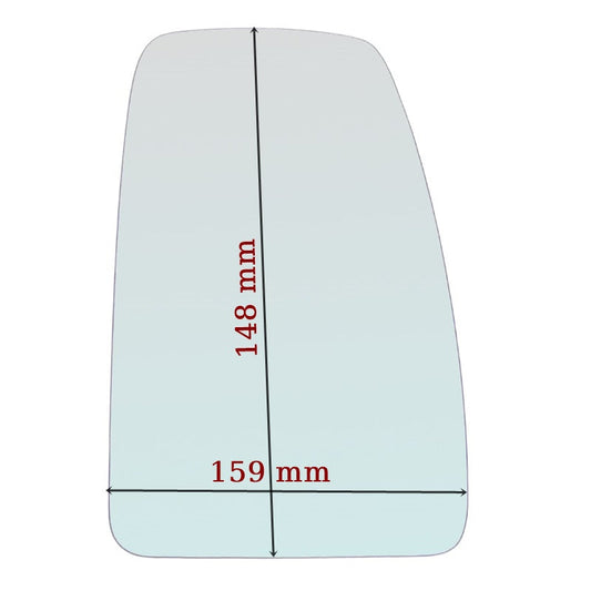 Vitre rétroviseur côté GAUCHE pur Nissan NV400 depuis 2011> GALLO RETROVISORI