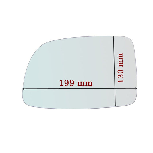 Vitre rétroviseur côté DROIT pur Hyundai Santa FÉ II (CM) 2005-2012 GALLO RETROVISORI