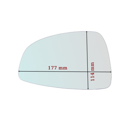 Miroir De Rechange Asphérique GAUCHE Pur Audi TT II (8J) depuis 2006-2015 - MIROIRS-AUTO2004