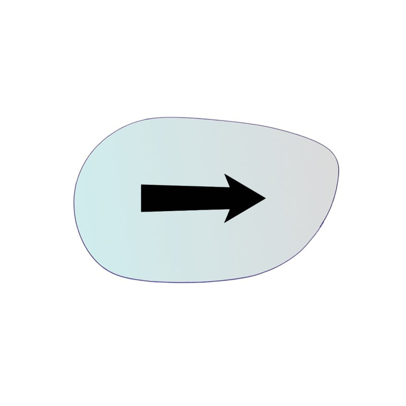 Vitre rétroviseur côté DROIT pur Kymco Xciting 500 - www.glass-europa.com