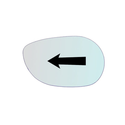 Vitre rétroviseur côté GAUCHE pur Kymco Xciting 500 - www.glass-europa.com