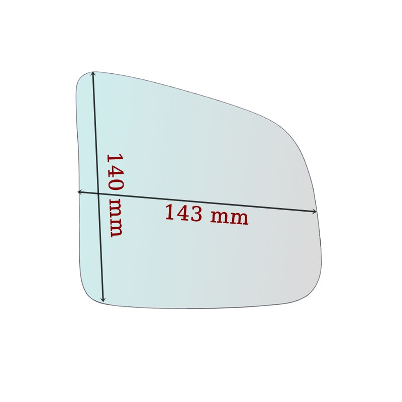 Vitre rétroviseur côté DROIT pur BMW K1200 LT - www.glass-europa.com