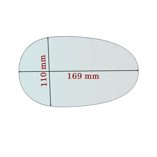 Vitre rétroviseur côté GAUCHE pur Mazda MX-5 depuis 1990-2000 GALLO RETROVISORI