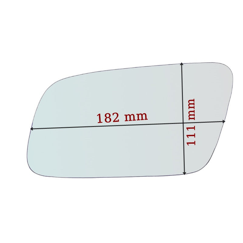 Vitre rétroviseur côté GAUCHE pur Audi A3 (8L1) Restyling GALLO RETROVISORI